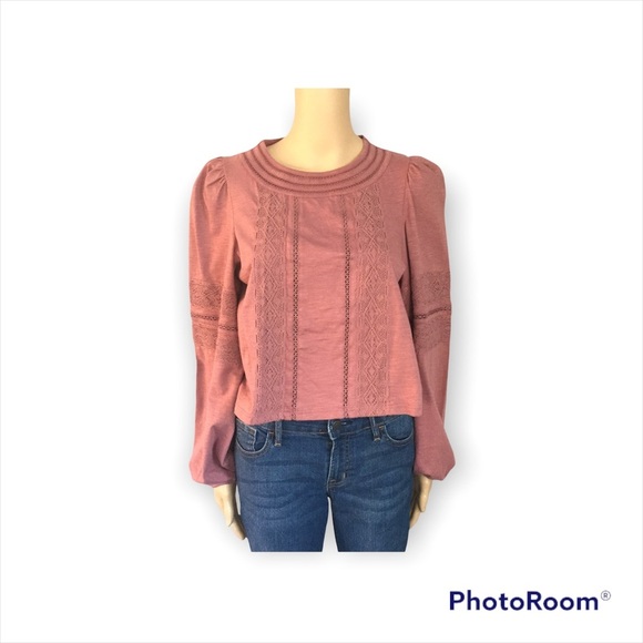 Topshop Puffy Sleeve Top - Picture 1 of 6